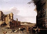 Ruins Canvas Paintings - Ruins of Ancient Rome